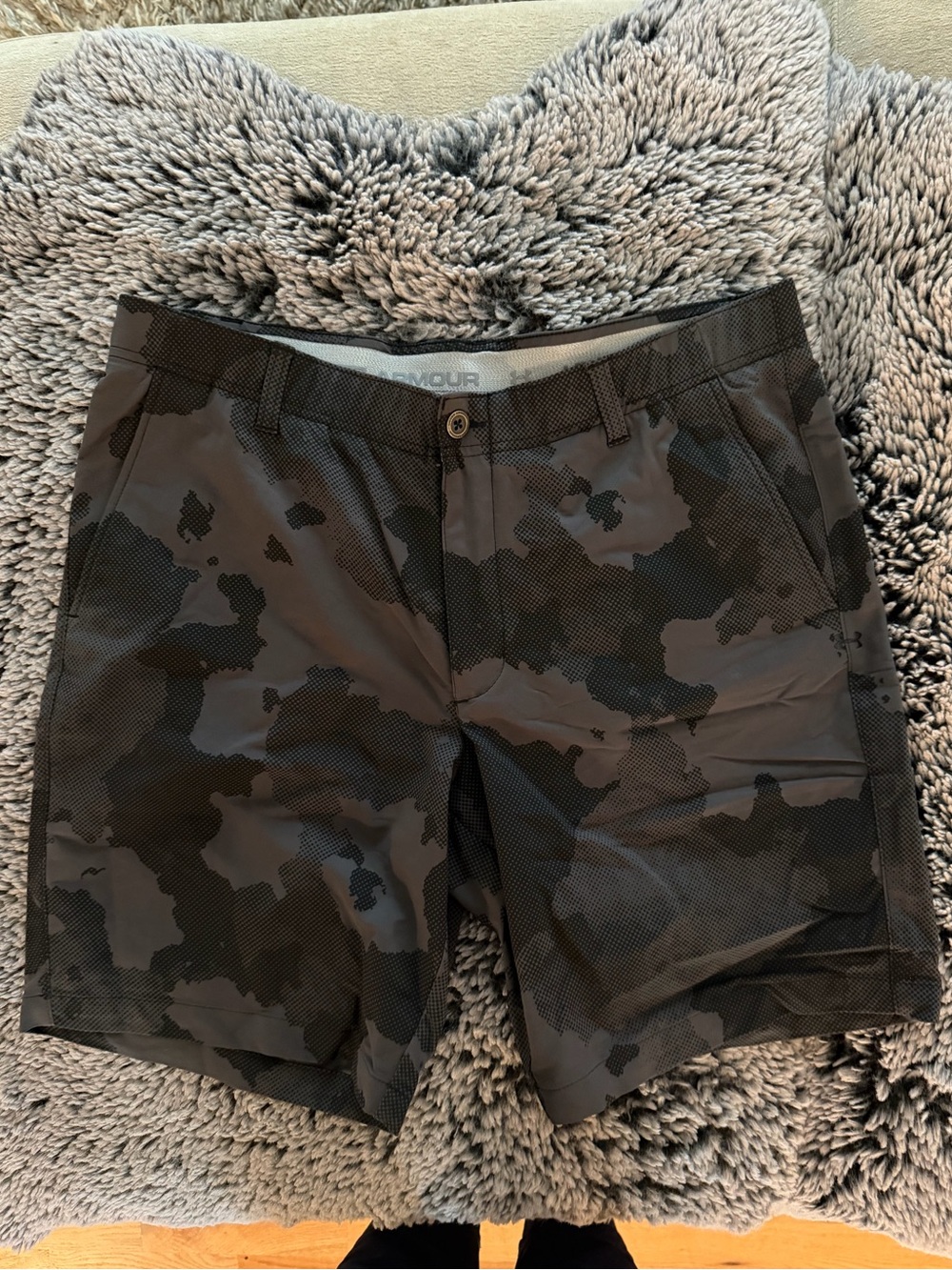 Under Armour Black Camo Hybrid Shorts